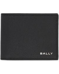 Bally - Logo-Plaque Grained Leather Wallet - Lyst