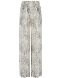FEDERICA TOSI - Snake-Print Trousers - Lyst