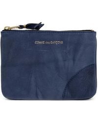 Comme des Garçons - Logo-Print Calf Leather Pouch - Lyst