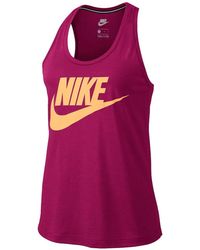 Nike - Essential Logo Tank Top - Lyst