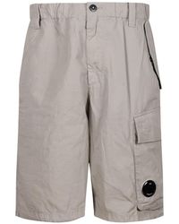 C.P. Company - Cotton Rip-Stop Loose Lens Cargo Shorts - Lyst