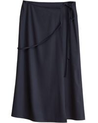 Lemaire - Tie-fastening Wrap Maxi Skirt - Lyst