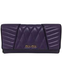 Miu Miu - Gestepptes Portemonnaie - Lyst