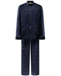 Shanghai Tang - Floral Silk Pyjama Set - Lyst