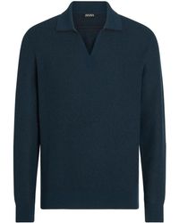 ZEGNA - Poloshirt Aus Seiden-Kaschmirgemisch - Lyst