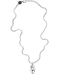 DIESEL - Stainless Steel Pendant Necklace - Lyst