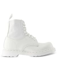 MM6 by Maison Margiela - X Dr. Martens 1460 Lace-Up Ankle Boots - Lyst