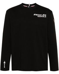 3 MONCLER GRENOBLE - Logo-appliqué Cotton T-shirt - Lyst