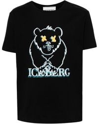 Iceberg - Logo-print Cotton T-shirt - Lyst
