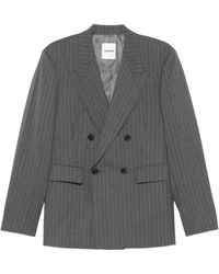 Sandro - Striped Virgin Wool Suit Jacket - Lyst