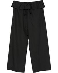 Enza Costa - Peplum Drawstring Trousers - Lyst