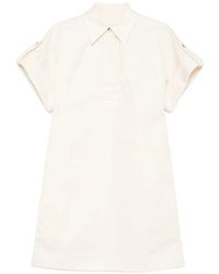 JOSEPH - Collared Short-Sleeve Mini Dress - Lyst