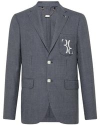Billionaire - Blazer Double B À Motif Monogrammé - Lyst