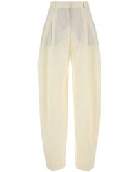 ANDAMANE - Ivory Gabardine Pant - Lyst