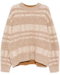CROQUIS - Plaid-Check Coarse Jacquard Sweater - Lyst