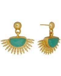 Ottoman Hands - Sunrise Chalcedony Earrings - Lyst