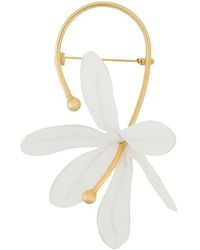 Marni Broche Met Bloem - Wit