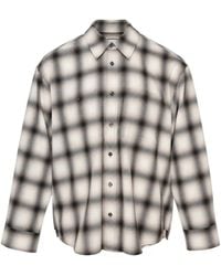 WOOYOUNGMI - Check-Print Long-Sleeve Shirt - Lyst