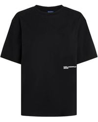 KARL LAGERFELD - T-Shirt mit Logo-Print - Lyst