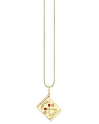 Sydney Evan - 14Ct Perfect Match Locket Diamond Necklace - Lyst