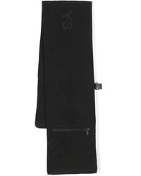 Y-3 - Gesteppter Schal Mit Logo-Print - Lyst