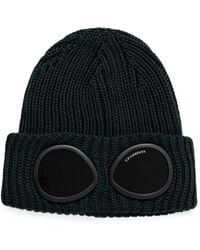 C.P. Company - Extrafine Merino Wool Goggle Beanie Hat - Lyst