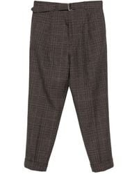 Officine Generale - Karierte Hose mit Gürtel - Lyst