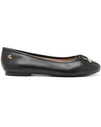 Ralph Lauren - Jayna Leather Ballerinas Shoes - Lyst