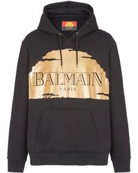 Balmain - Disney x : the lion king - felpa con cappuccio stampa tramonto - Lyst