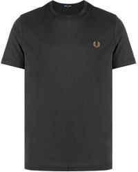 Fred Perry - T-shirt con ricamo - Lyst