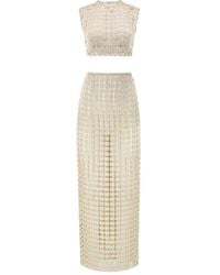 Bronx and Banco - Flower-Embellishment Maxi Skirt (Set Of Two) - Lyst