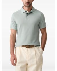 Barbour - Tartan Piqué Poloshirt Mit Logo-Stickerei - Lyst