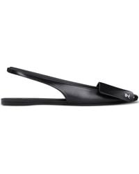 Courreges - Leather Slingback Ballet Flats - Lyst