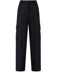 Pinko - Pinstripe-Print Cargo Pants - Lyst