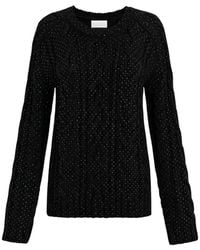 P.A.R.O.S.H. - Pull Torsadé À Ornements En Cristal - Lyst