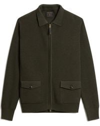Woolrich - Gerippter Cardigan Mit Reißverschluss - Lyst