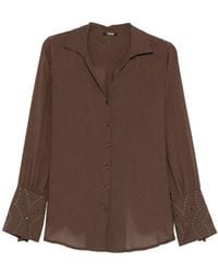 VENUJA - Embellished-Cuff Shirt - Lyst