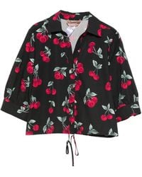 Twinset - Cherry-Print Button-Fastening Shirt - Lyst