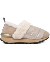 Voile Blanche - Shearling-Trim Padded Sneakers - Lyst