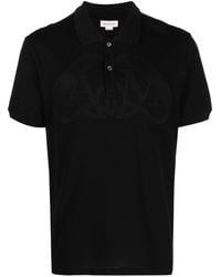 Alexander McQueen - Poloshirt Met Geborduurd Logo - Lyst
