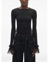 Ann Demeulemeester - Lace-Detail Top - Lyst
