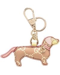 Gucci - Dog-Shaped Keyring - Lyst