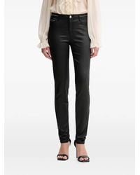 Morgan - Fitted High Waist Studded Trousers - Lyst