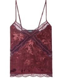 Zadig & Voltaire - Cishi Horse-Jacquard Lace-Trim Top - Lyst