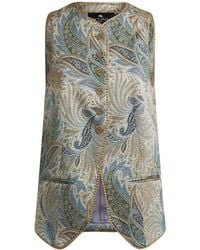 Etro - Gilet Met Jacquard - Lyst