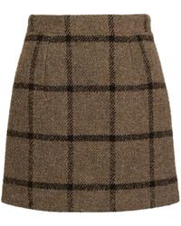 Patou - Tweed Mini Skirt - Lyst