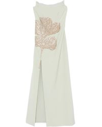 Costarellos - Verziertes Maxikleid mit Schlitz - Lyst