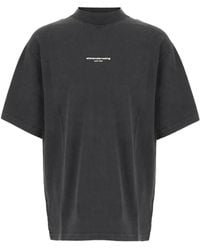 Alexander Wang - Logo Print Short Sleeve Tee - Lyst