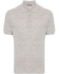 Corneliani - Short-sleeve Knitted Polo Shirt - Lyst