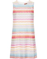 Missoni - Robe courte à motif zigzag - Lyst